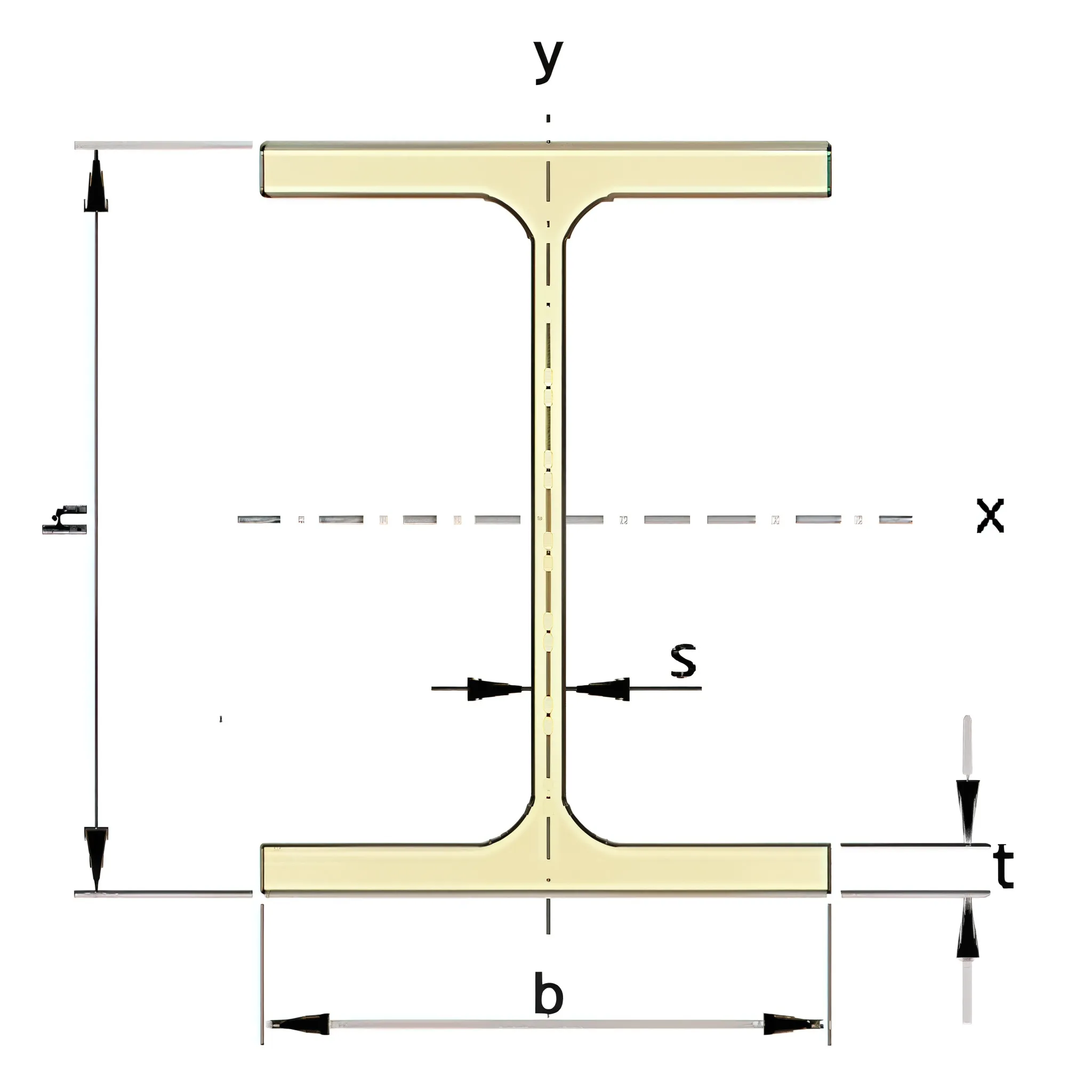 HEA Beam Illustration