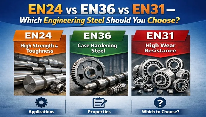 EN24 vs EN36 vs EN31: Engineering Steel Comparison